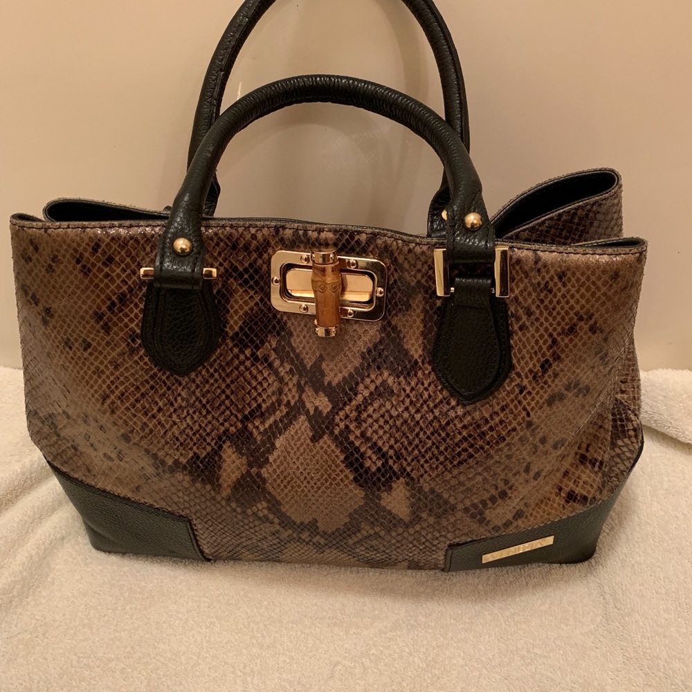 Leather Handbag Satchel Tote Purse